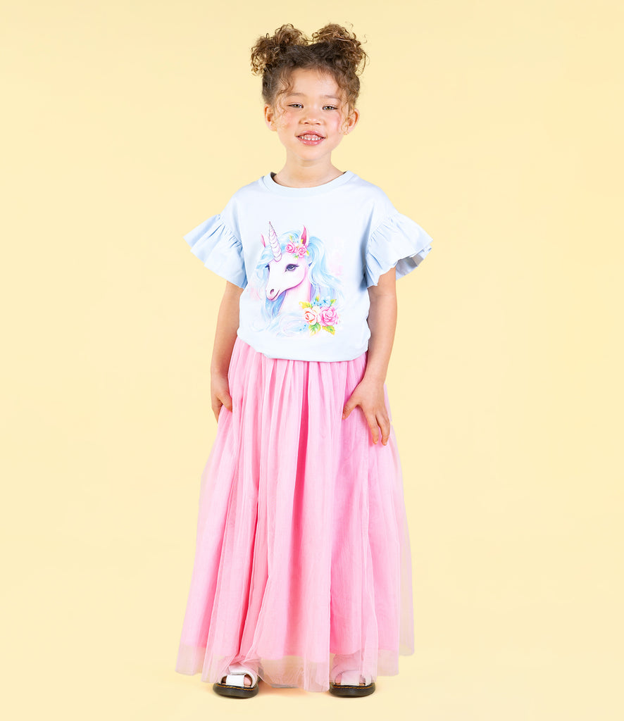 Rock Your Kid BLUE UNICORN T-SHIRT