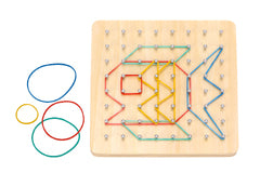 CREATIVE RUBBER BAND GEOBOARD PATTERN PUZZLE GAME