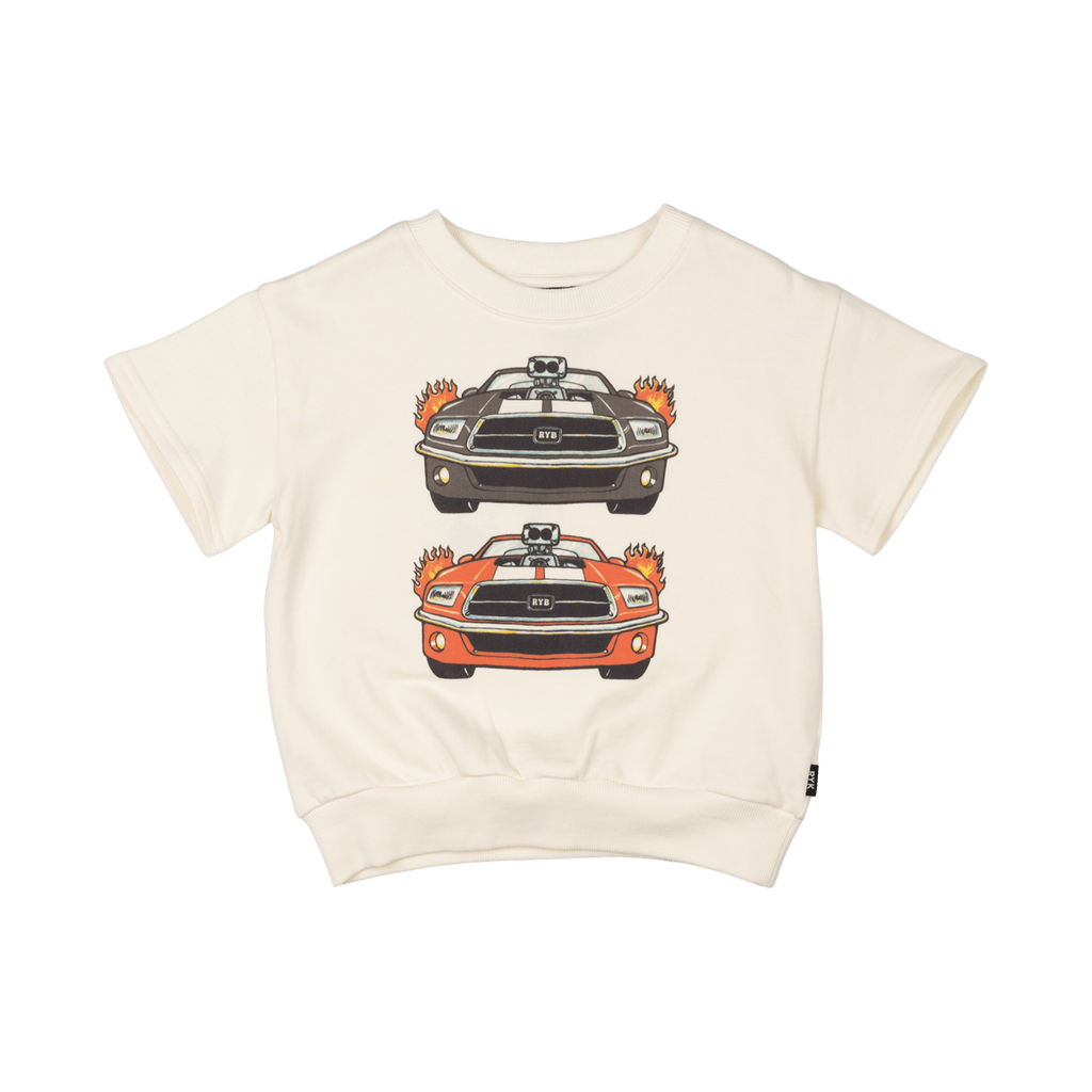 Rock Your Kid CARS CUT OFF SWEATSHIRT