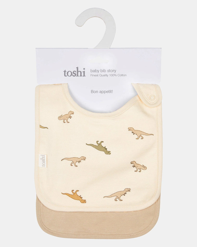 Toshi Baby Bib Story - 2pcs/Dinosauria