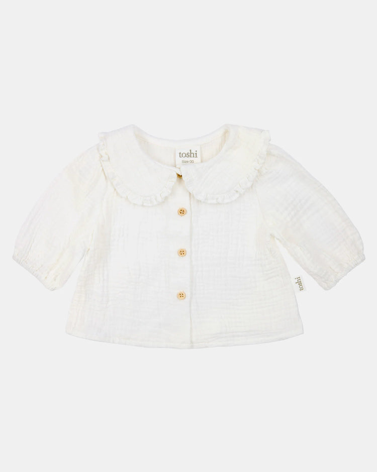 Toshi Baby Blouse Peter Pan Cream