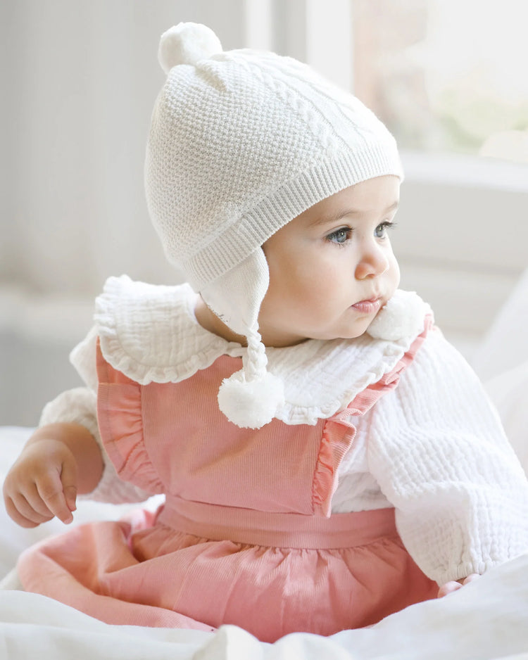 Toshi Baby Pinafore Corduroy Quincy Dusty Rose
