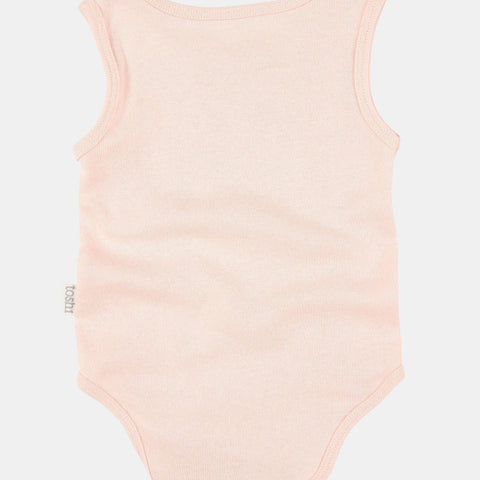 ToshI Dreamtime Organic Onesie Singlet Blush