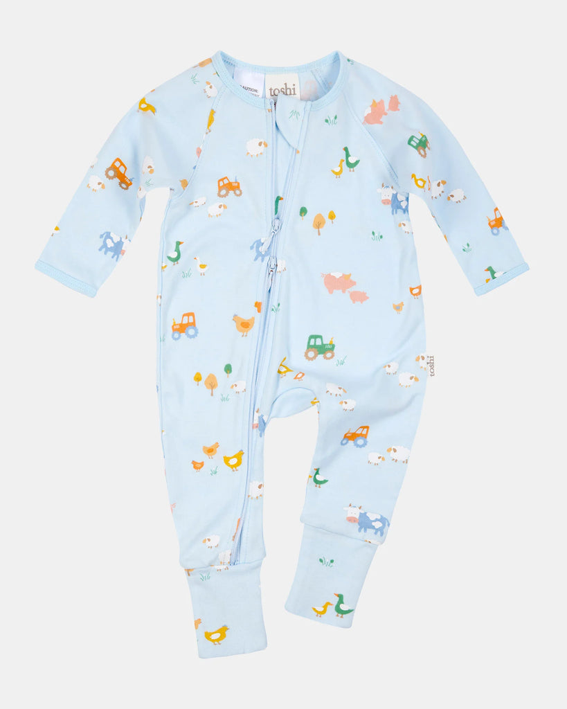 Toshi Onesie L/S Harvest Farm Buddies