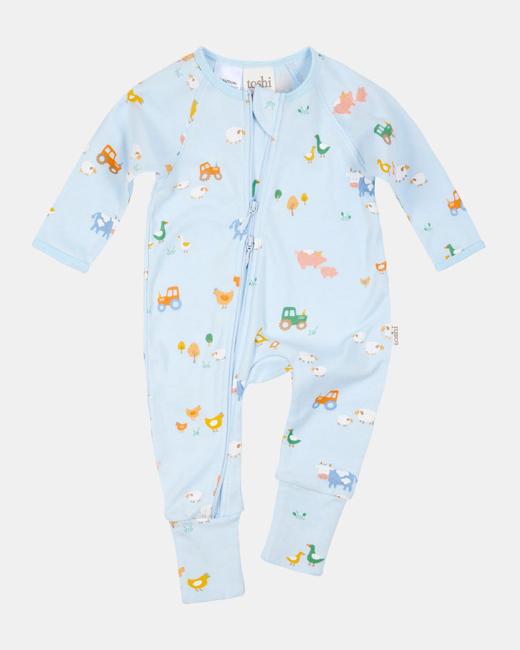 Toshi Onesie L/S Harvest Farm Buddies