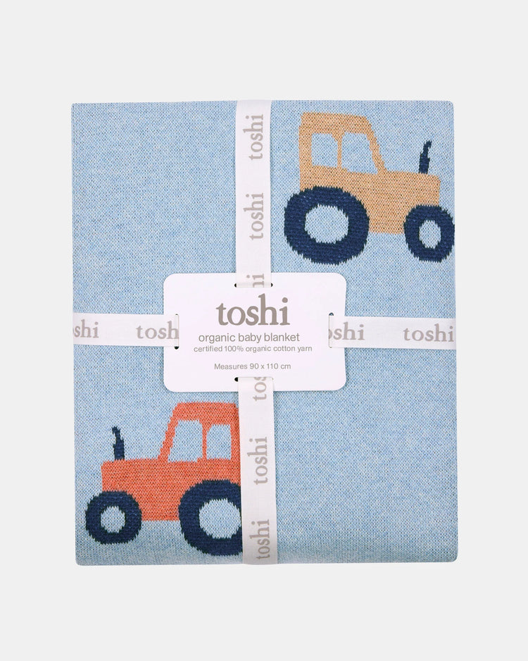 Toshi Organic Blanket Mystical Tiny Tractors