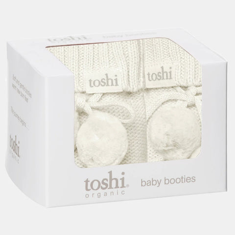 Toshi Organic Booties Marley Pebble
