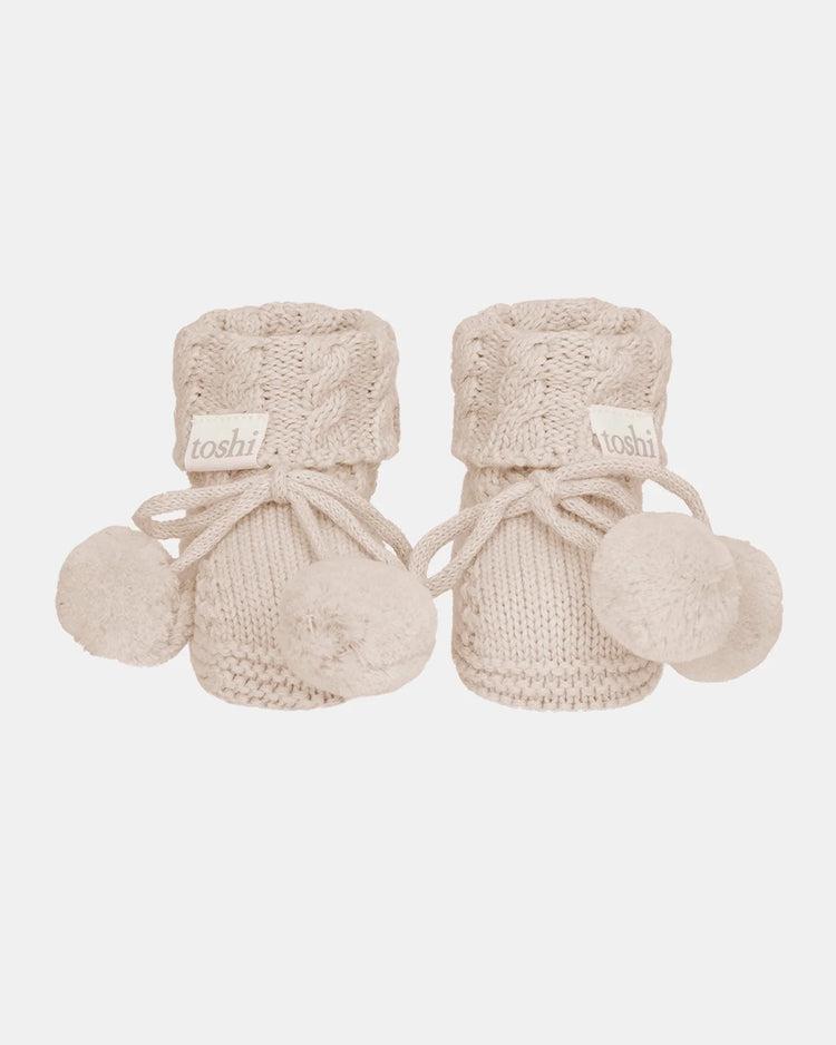 Toshi Organic Booties Yummy Oatmeal