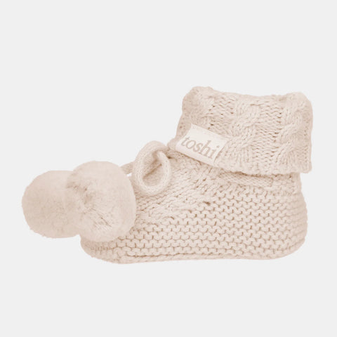 Toshi Organic Booties Yummy Oatmeal