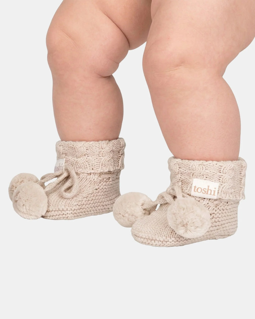 Toshi Organic Booties Yummy Oatmeal