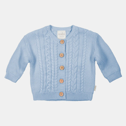 Toshi Organic Cardigan Yummy Bluebell