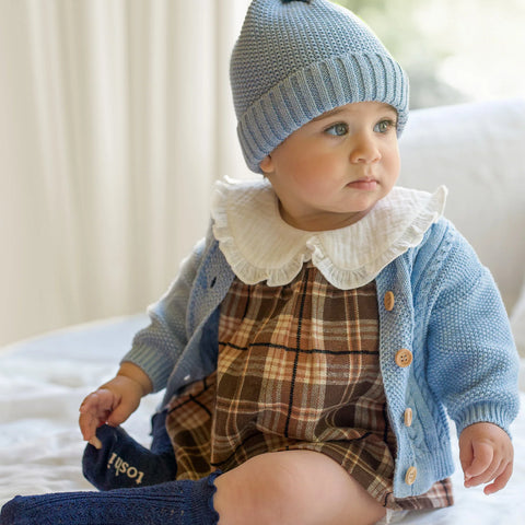 Toshi Organic Cardigan Yummy Bluebell