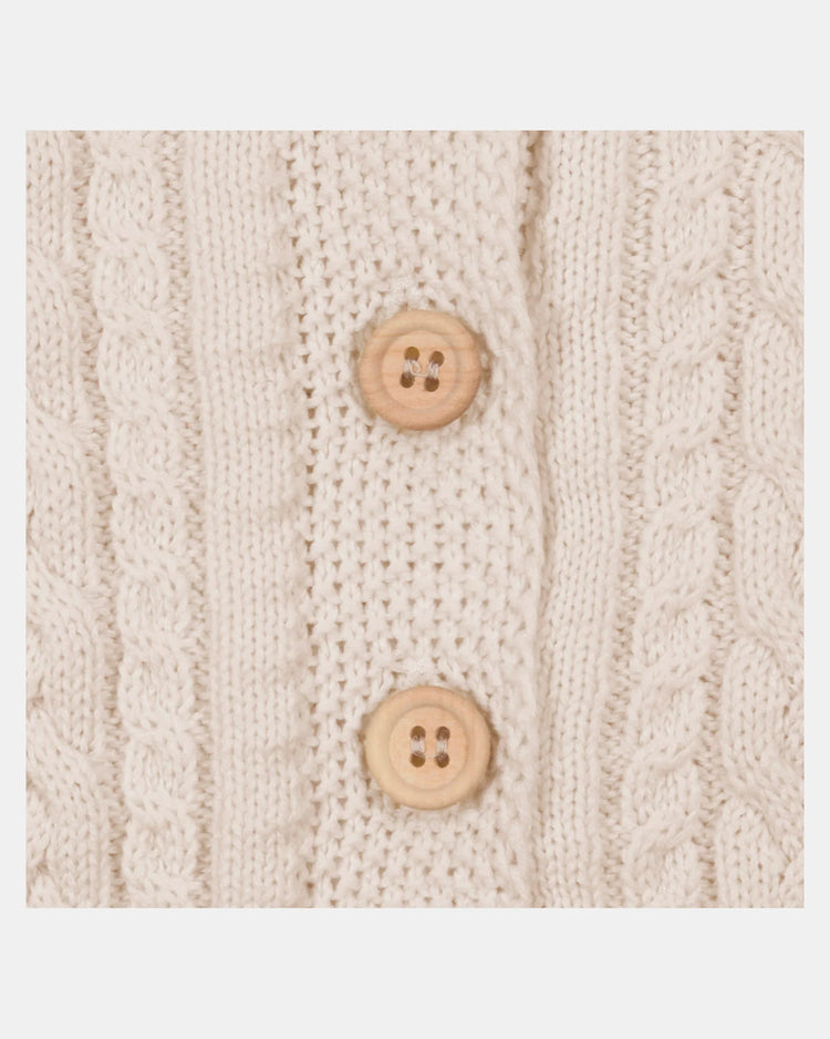 Toshi Organic Cardigan Yummy Oatmeal