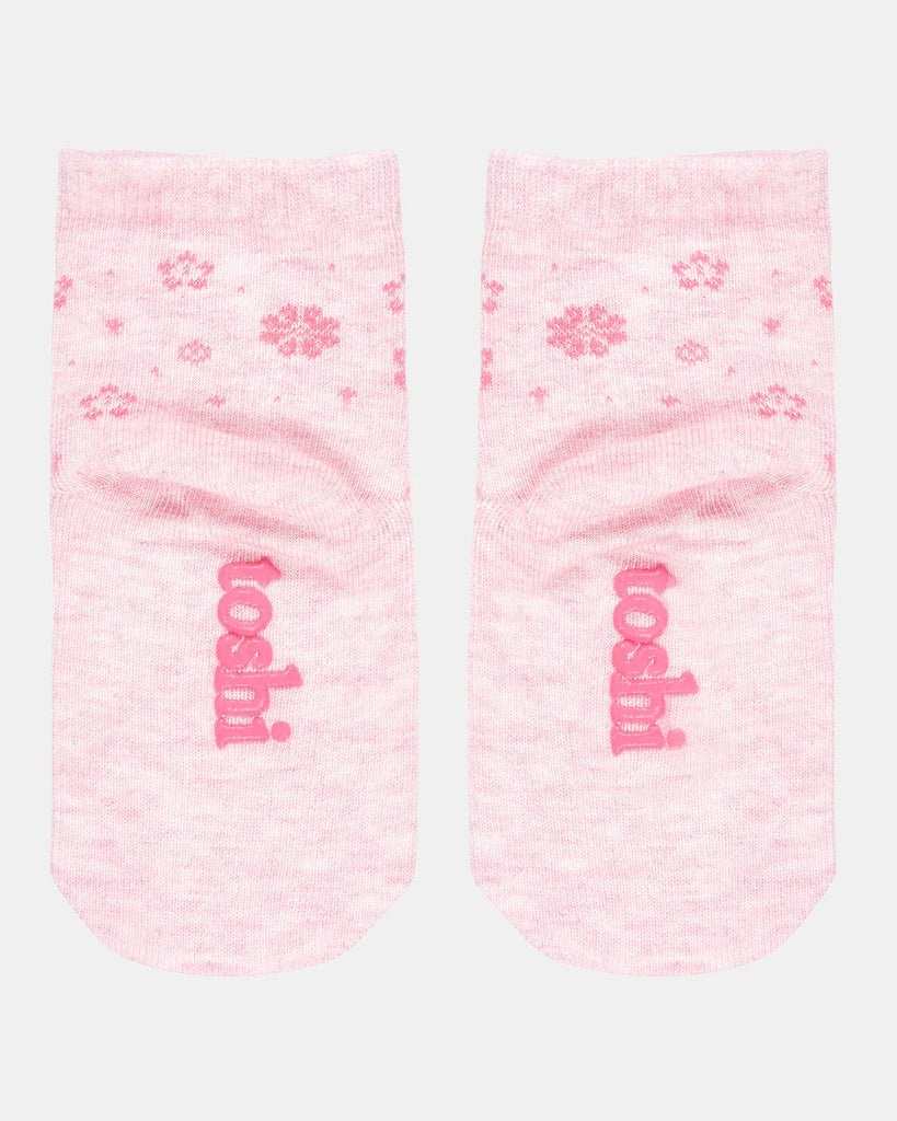 Toshi Organic Socks Jacquard Fleur