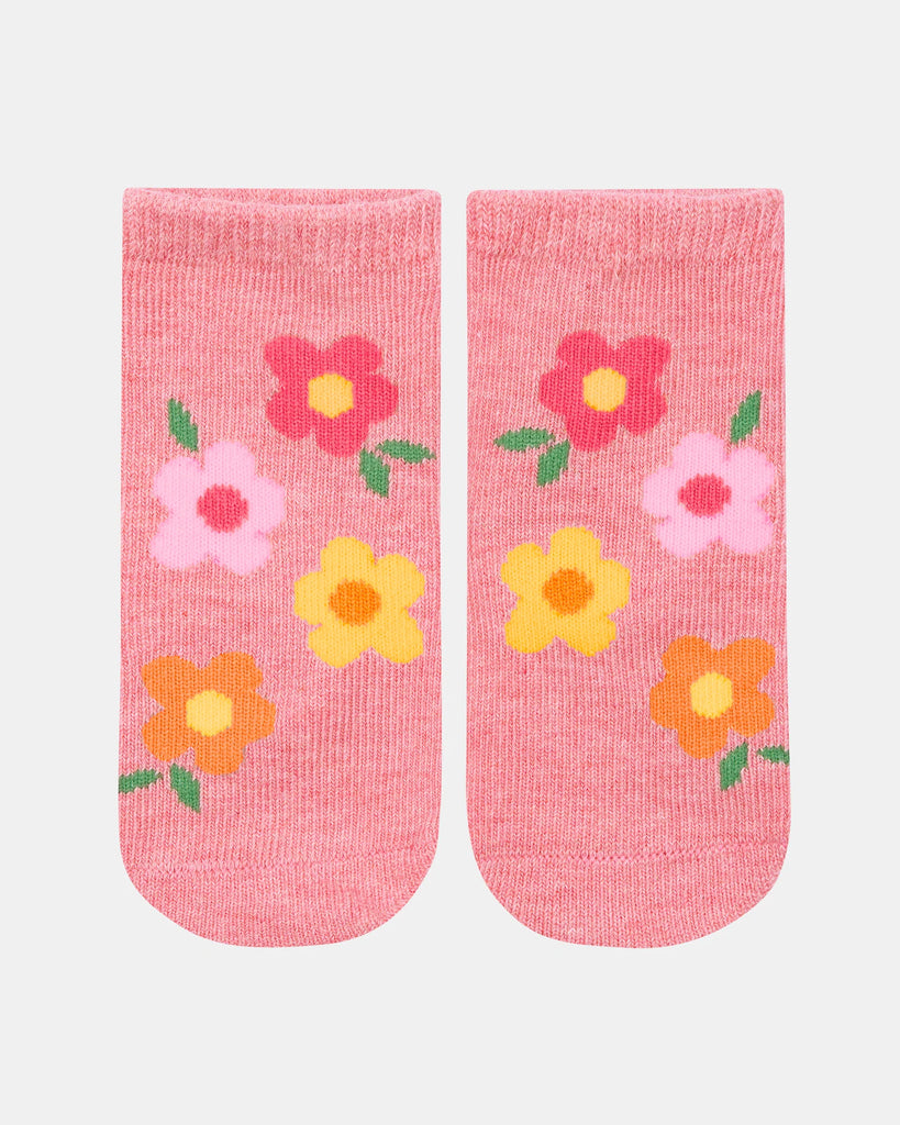 Toshi  Organic Socks Ankle Jacquard Rosie Posie