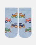 Toshi  Organic Socks Ankle Jacquard Tiny Tractors