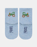 Toshi  Organic Socks Ankle Jacquard Tiny Tractors