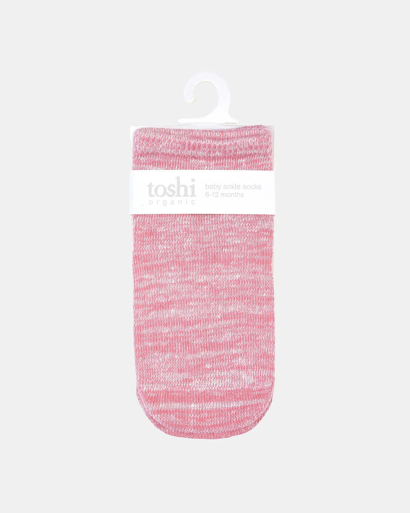 Toshi Organic Socks Ankle Marle Blossom