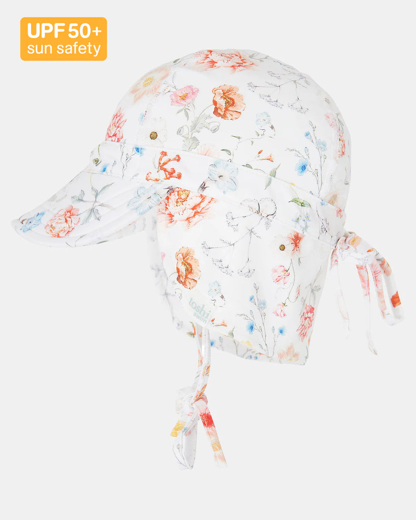 Toshi Swim Baby Flap Cap/Secret Garden Lilly