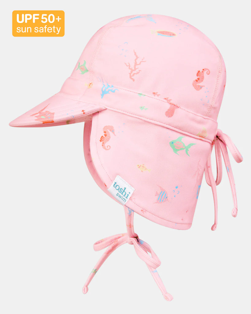 Toshi Swim Baby Flap Cap Classic/Coral