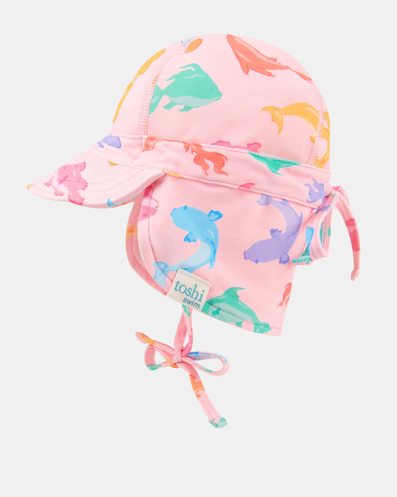 Toshi Swim Baby Flap Cap Classic-Dishy Fishy