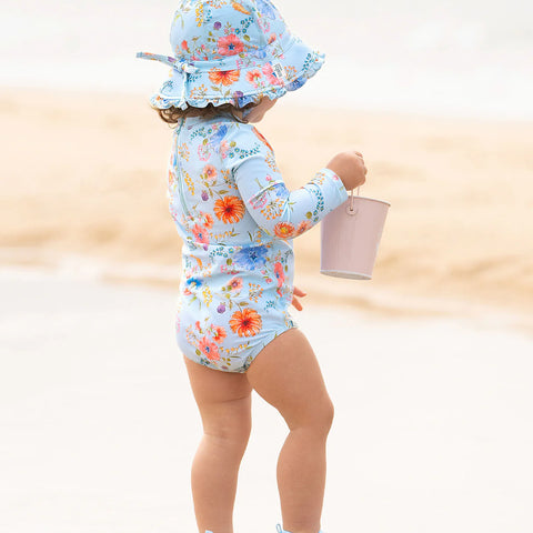 Toshi Swim Baby Onesie L/S Classic- Atlantis