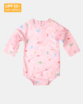 Toshi Swim Baby Onesie Long Sleeve Classic - Coral