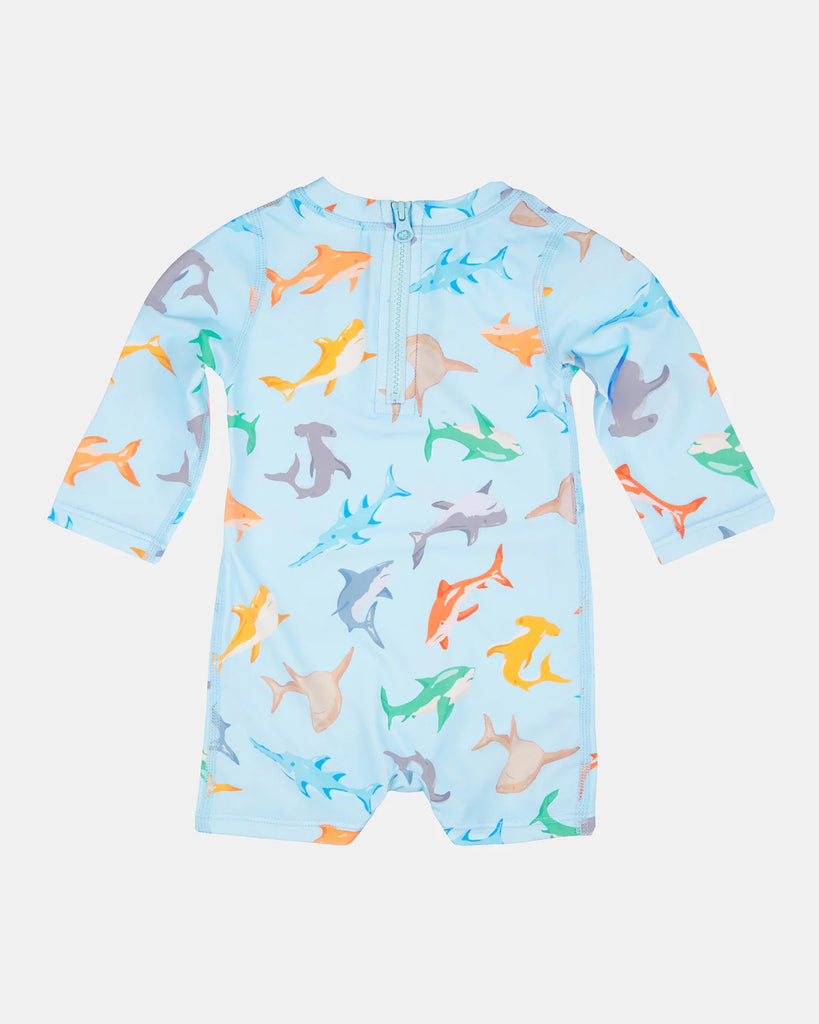 Toshi Swim Baby Onesie L/S Classic- Sharky