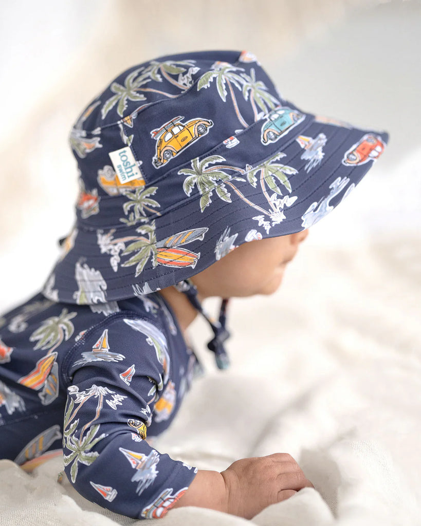 Toshi Swim Kids Sunhat Classic-Surf Twilight