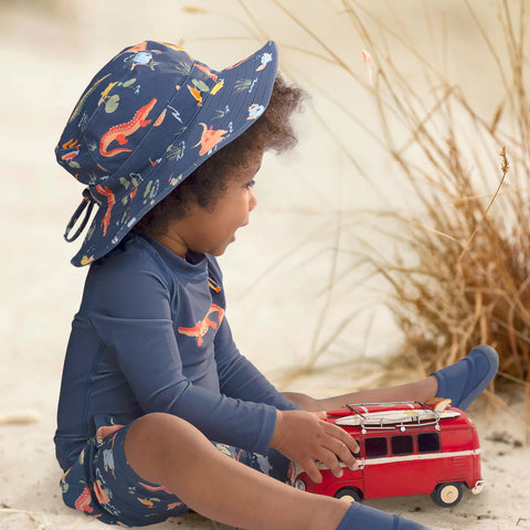 Toshi Swim Rashie L/S Splash - Kakadu Moonlight