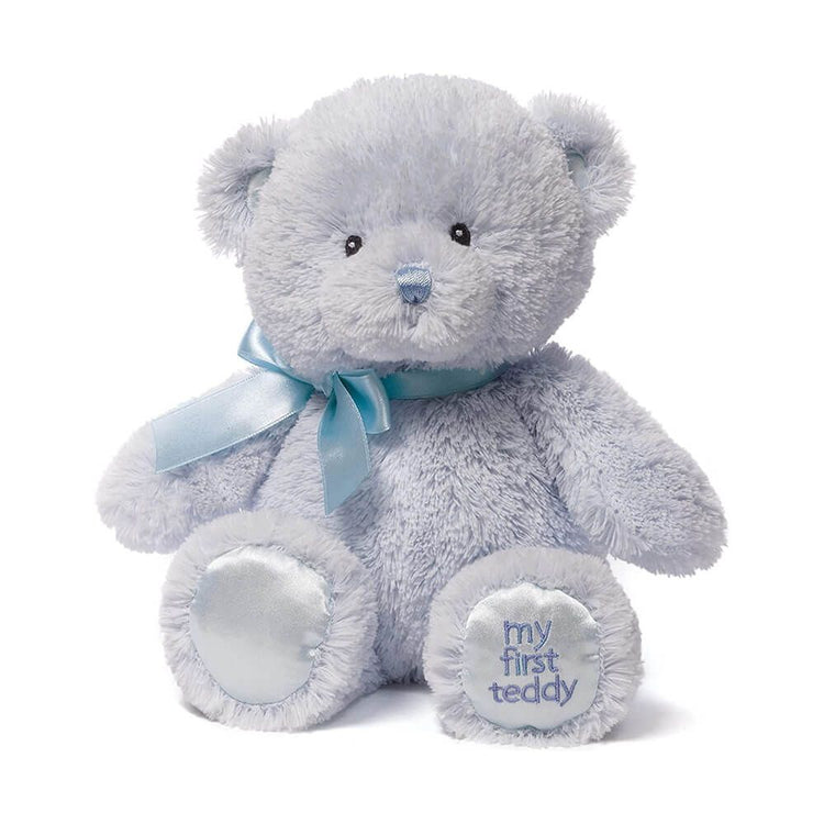 GUND BEAR:  MY FIRST TEDDY BLUE 25CM
