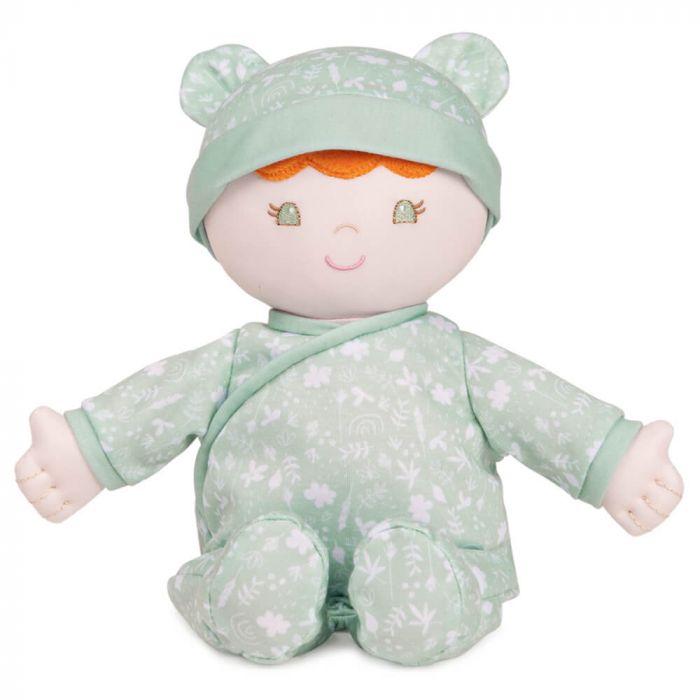 RECYCLED BABY DOLL: GREEN 'DAPHNIE'