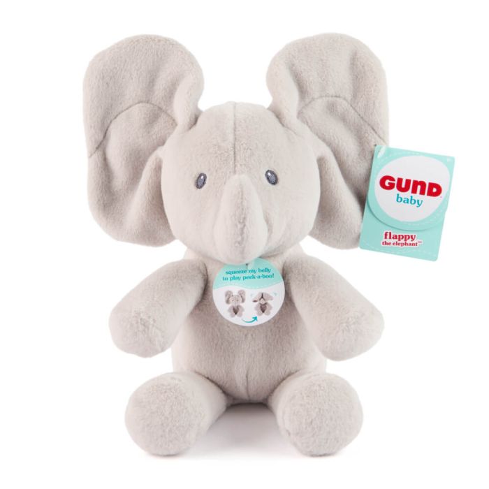 GUND FLAPPY ELEPHANT HANDHELD PEEK-A-BOO PLUSH
