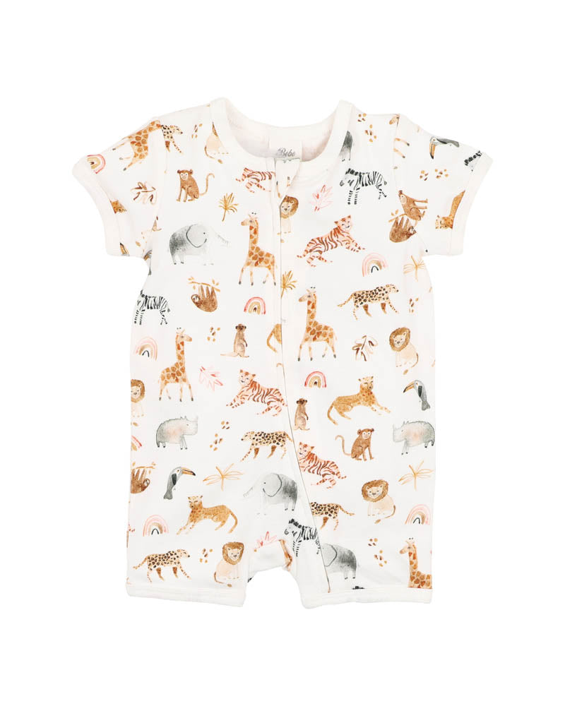 BEBE BILLIE ORGANIC SS ZIPSUIT