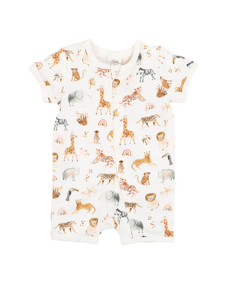 BEBE BILLIE ORGANIC SS ZIPSUIT