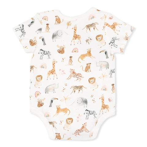BEBE BILLIE PRINT ORGANIC  BODYSUIT