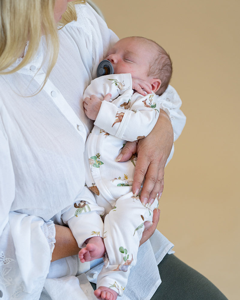 BEBE AUSTRALIANA ORGANIC LS  ZIPSUIT