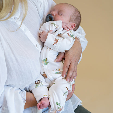 BEBE AUSTRALIANA ORGANIC LS  ZIPSUIT