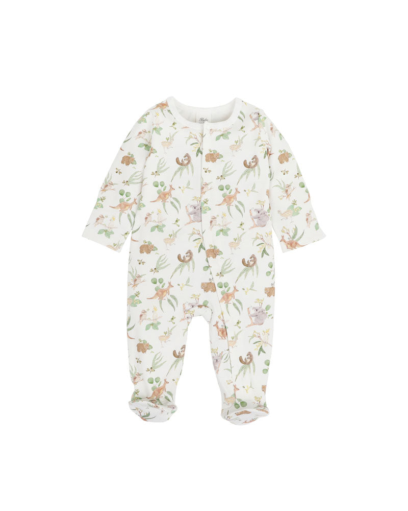 BEBE BAILEY NATIVE LS ZIP ONESIE