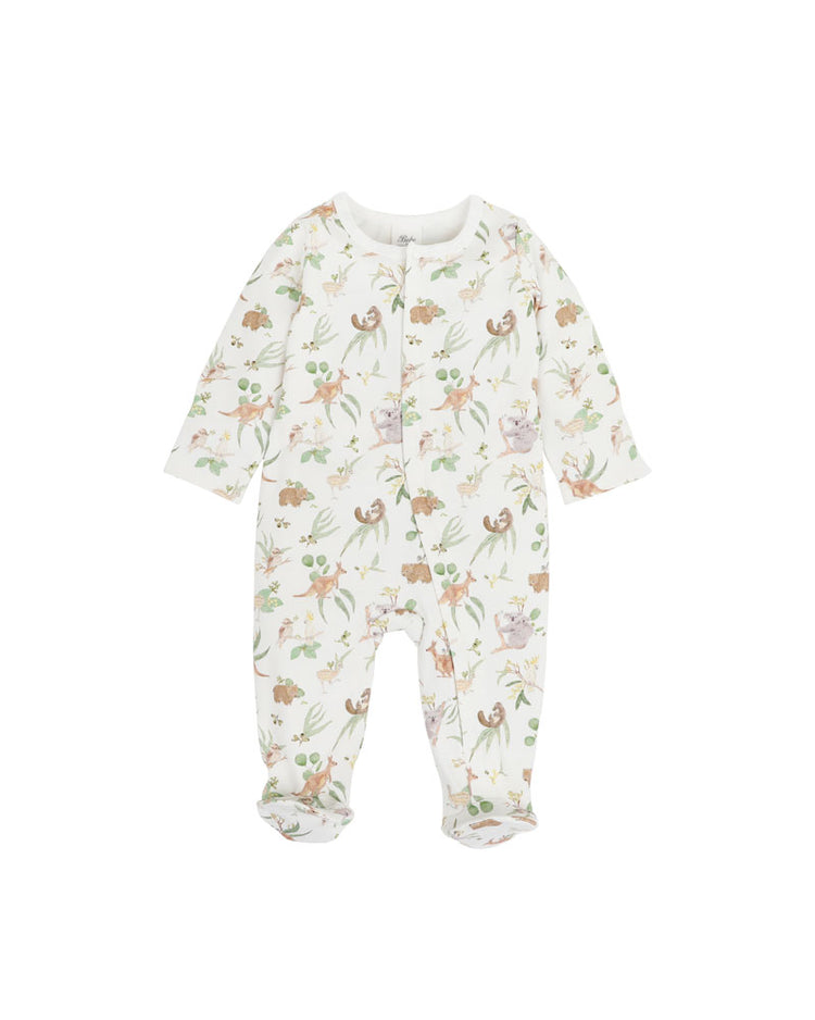 BEBE BAILEY NATIVE LS ZIP ONESIE