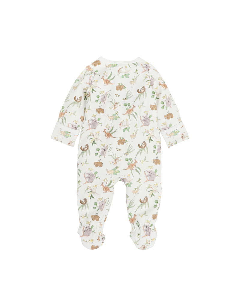 BEBE BAILEY NATIVE LS ZIP ONESIE