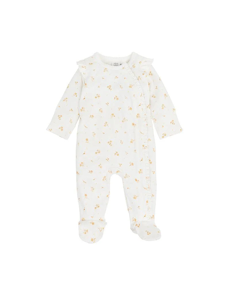 BEBE BAILEY FLORAL LS ZIP ONESIE