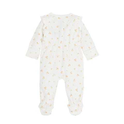 BEBE BAILEY FLORAL LS ZIP ONESIE