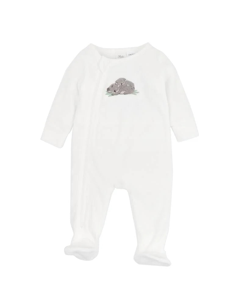 BEBE BAILEY KOALA VELOUR ONESIE