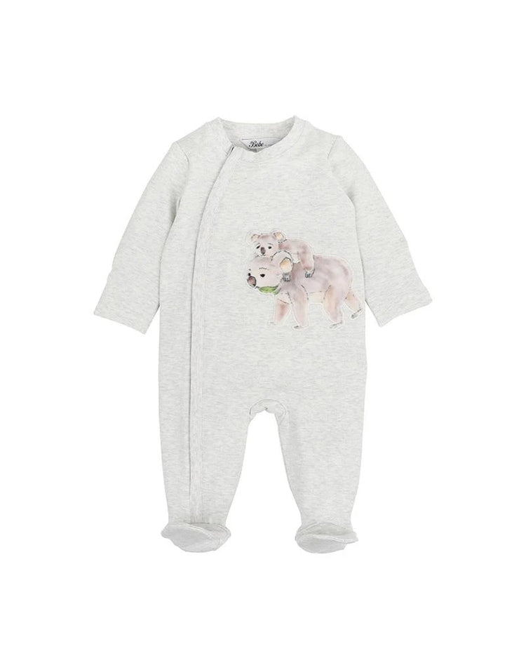 BEBE BAILEY KOALA LS ZIP ONESIE