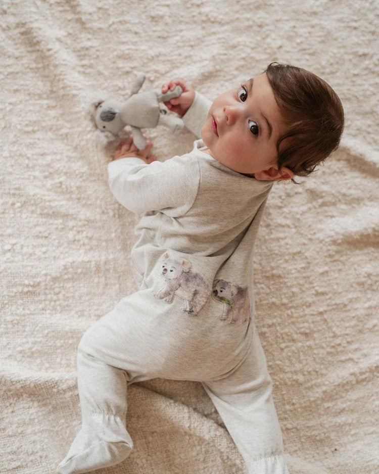 BEBE BAILEY KOALA LS ZIP ONESIE