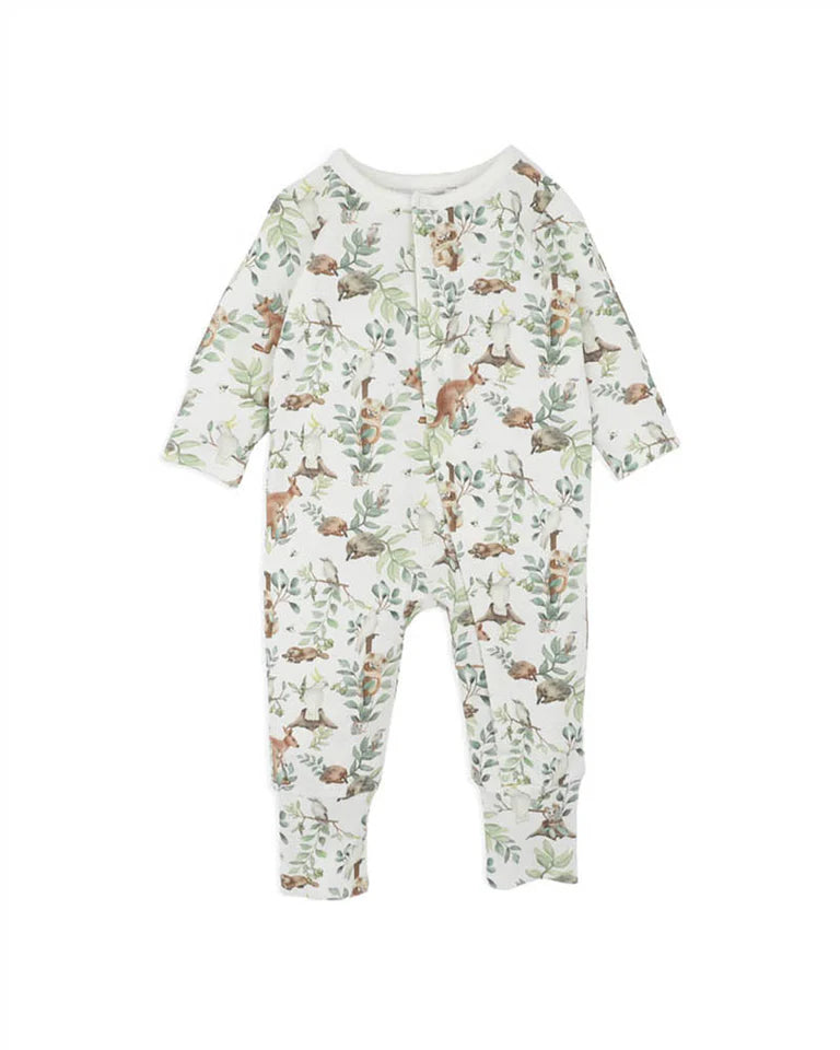 BEBE CHARLIE ORGANIC ZIPSUIT