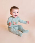 BEBE CHARLIE KANGAROO ORGANIC ZIPSUIT