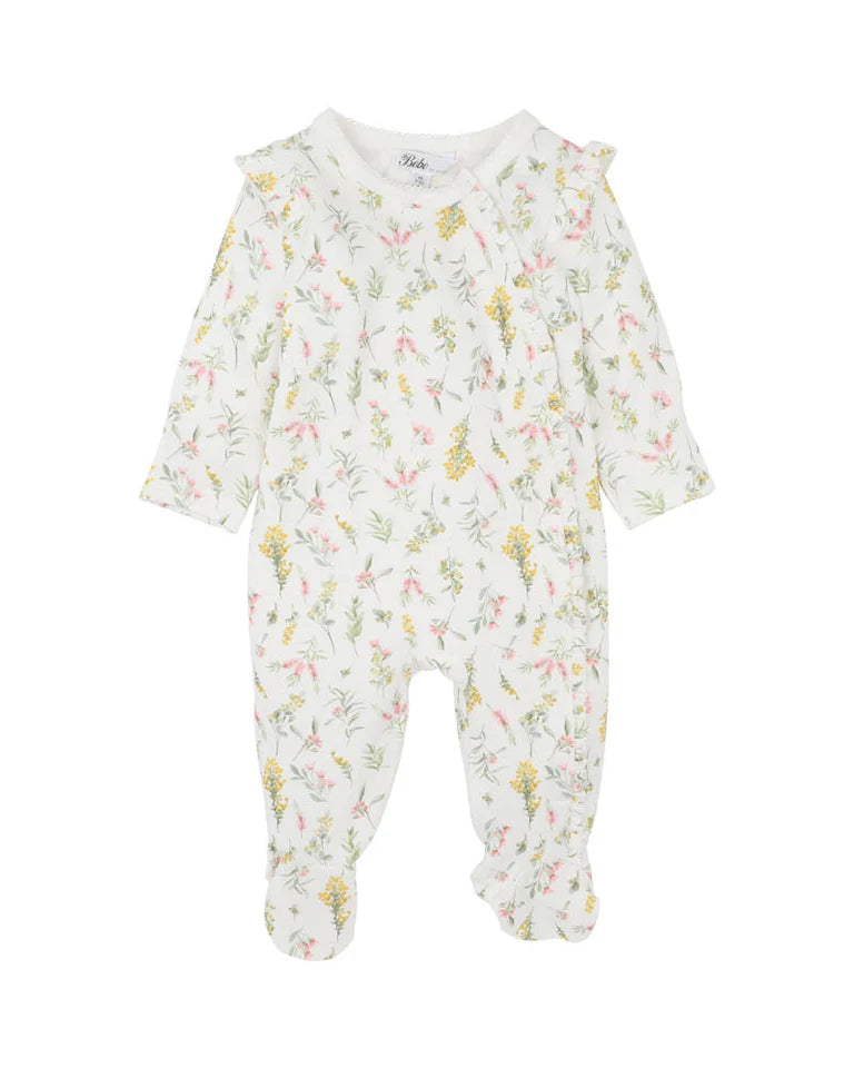 BEBE CHARLI ORGANIC LS ZIPSUIT