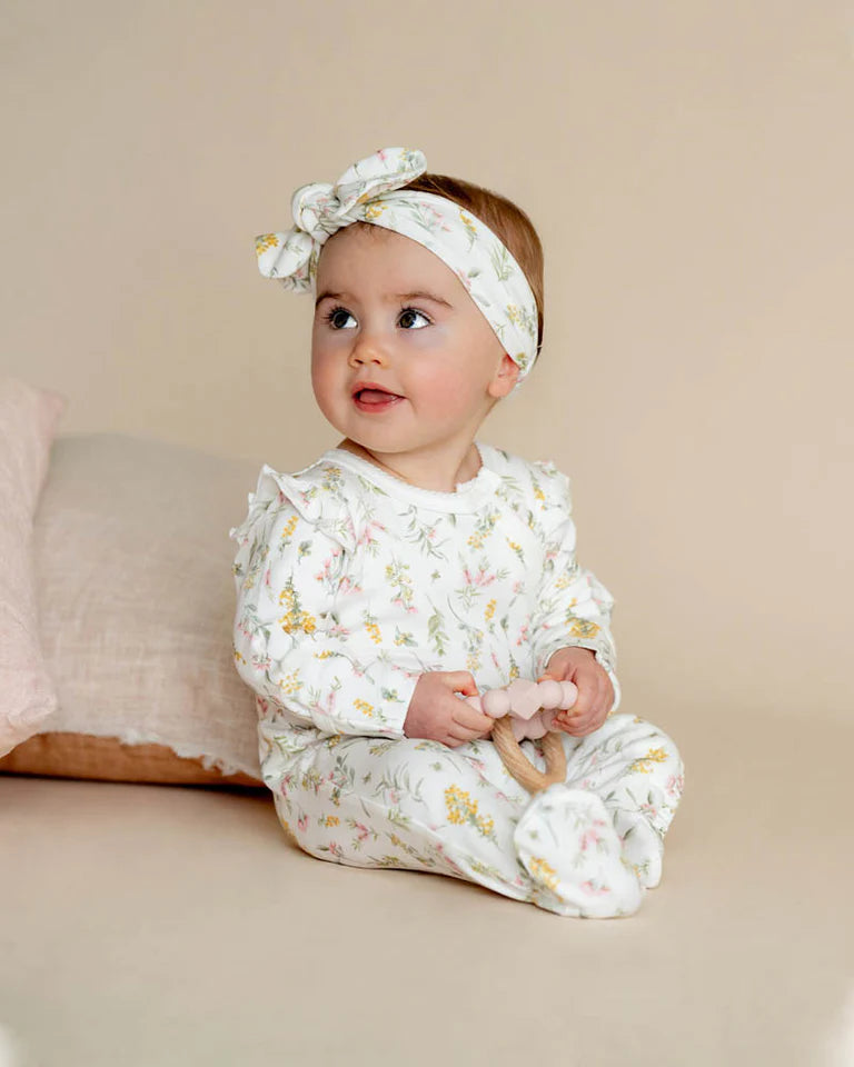 BEBE CHARLI ORGANIC LS ZIPSUIT